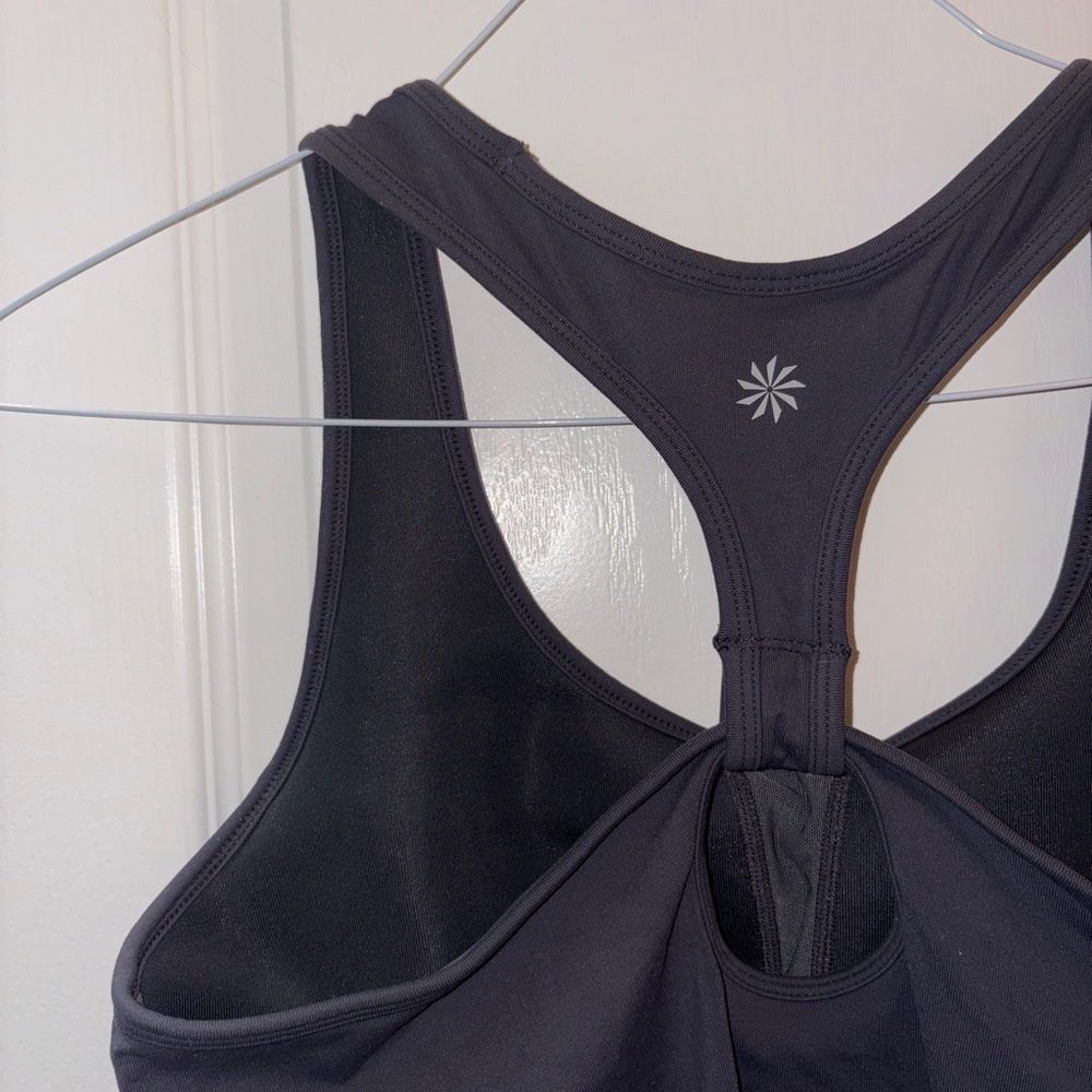 Athleta Charcoal Racerback Tank Top